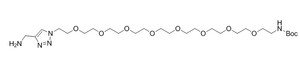 Tert-butyl (26-(4-(aminomethyl)-1H-1,2,3-triazol-1-yl)-3,6,9,12,15,18,21,24-octaoxahexacosyl)carbamate